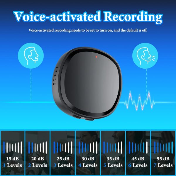64GB Digital Voice Recorder Voice Activated Recorder for Lectures Meetings, 3-in-1 Portable Audio Recorder Magnetic Tape Recorder Recording Device with Speaker Instant Playback and Headphone Playback - Image 3